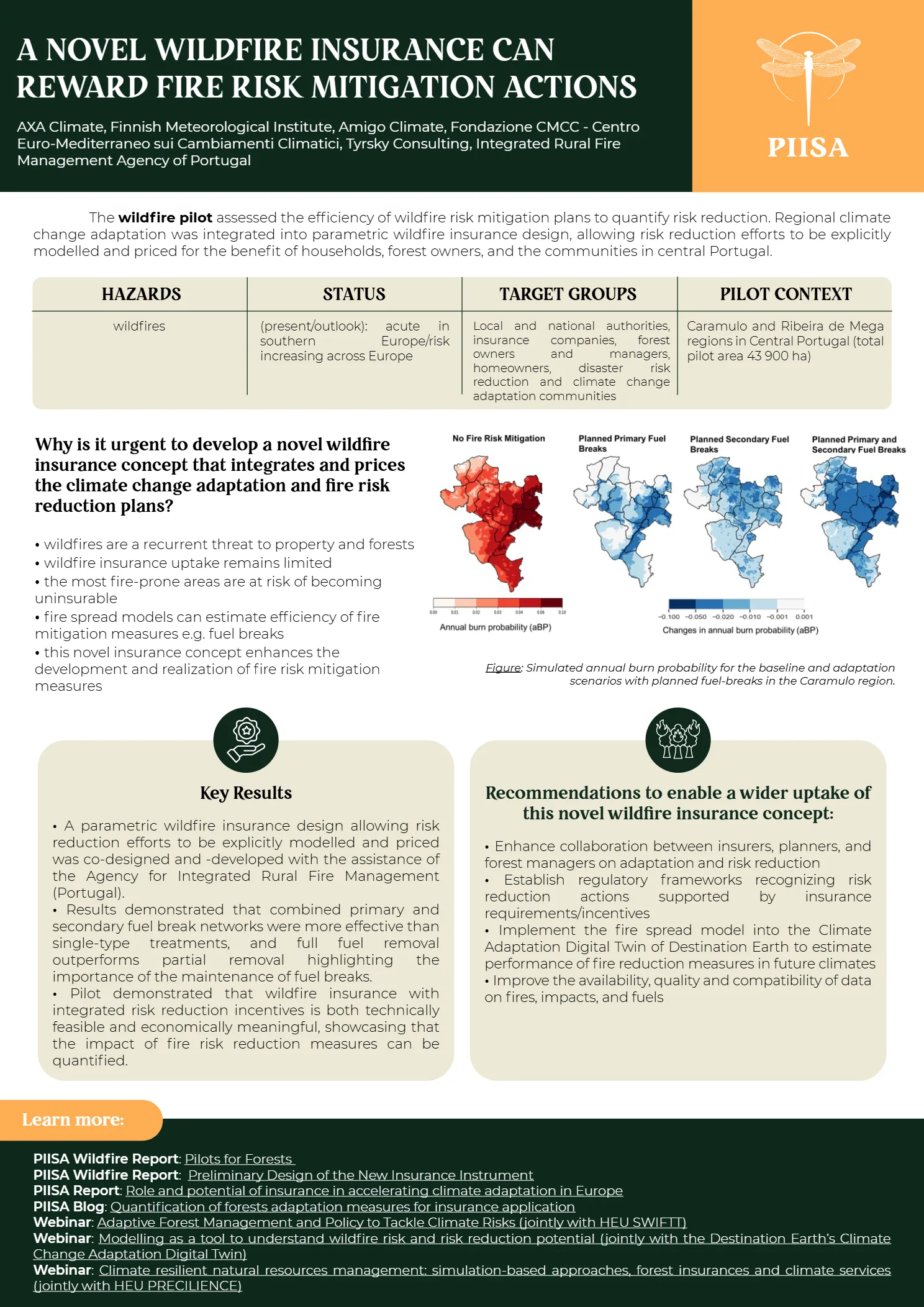 PIISA infographic - Wildfire Insurance